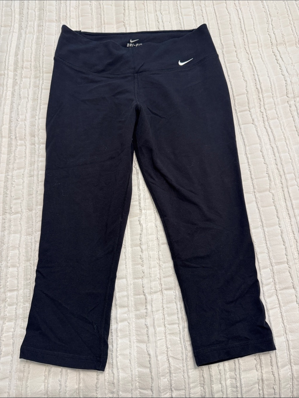 Nike Black Women Dri-FIT Capri Leggings